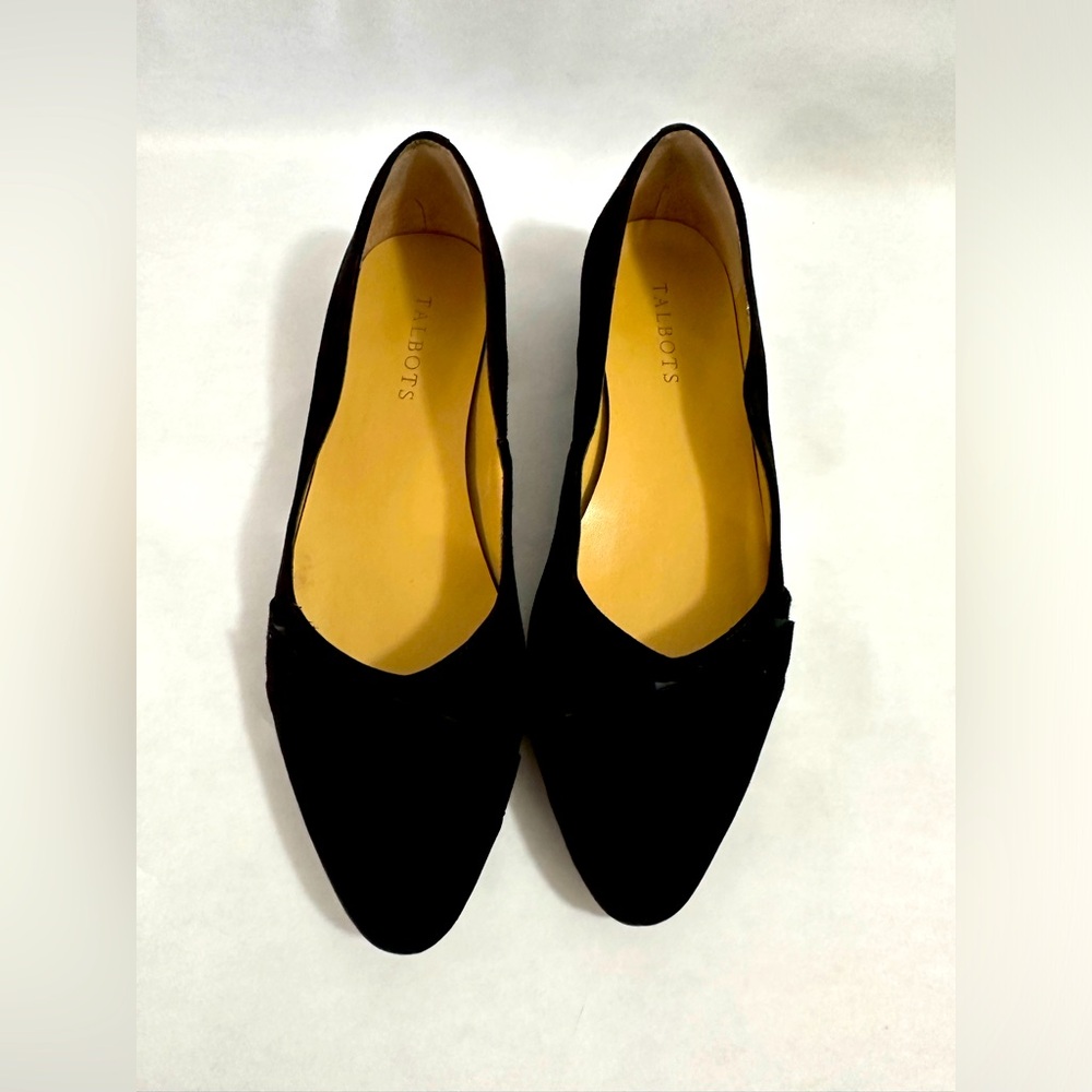 Talbots suede black shoe size 9